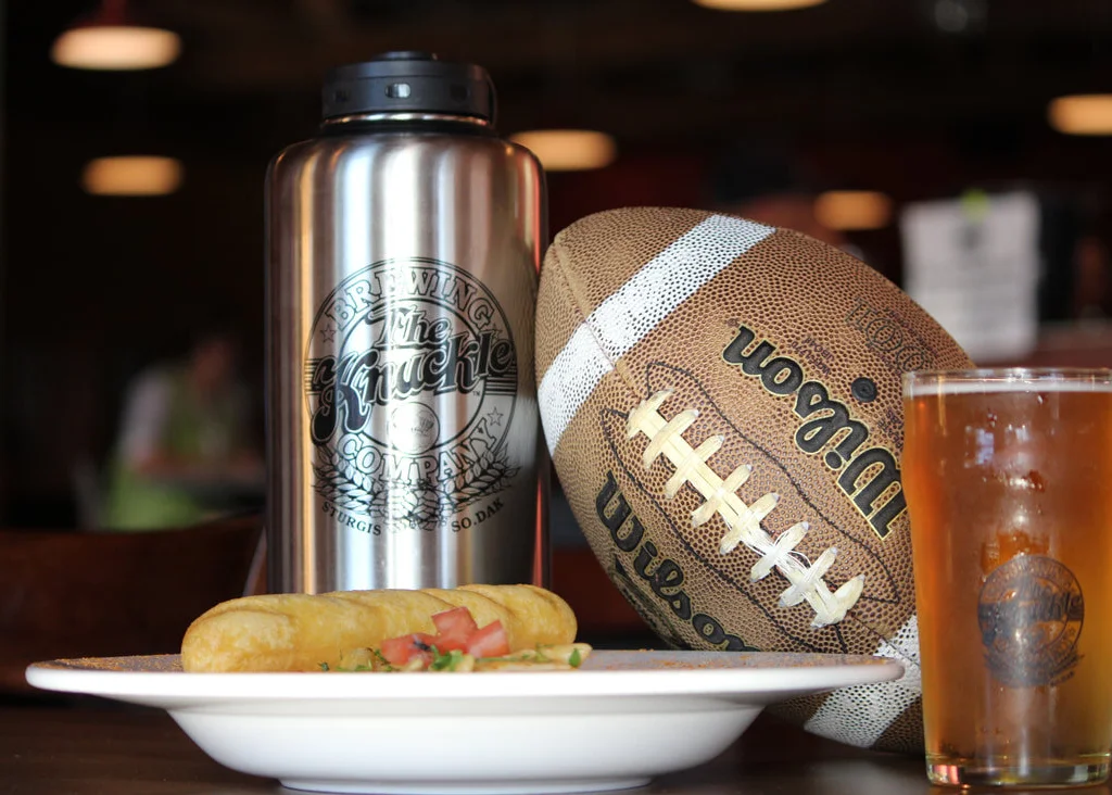 Knuckle Sandwich, beer and football